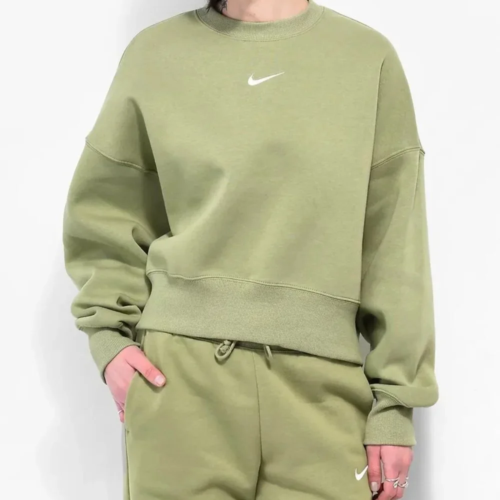 Nike Sportswear Phoenix Fleece Matching Set Alligator Green Medium - Picture 2 of 16
